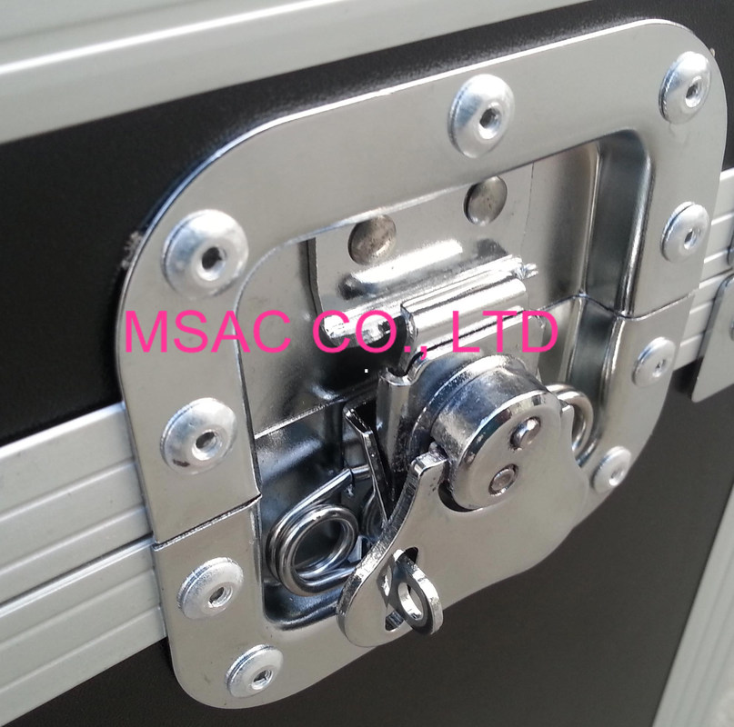 Black Aluminum Custom Flight Cases / Equipment Carrying Cases For Carry