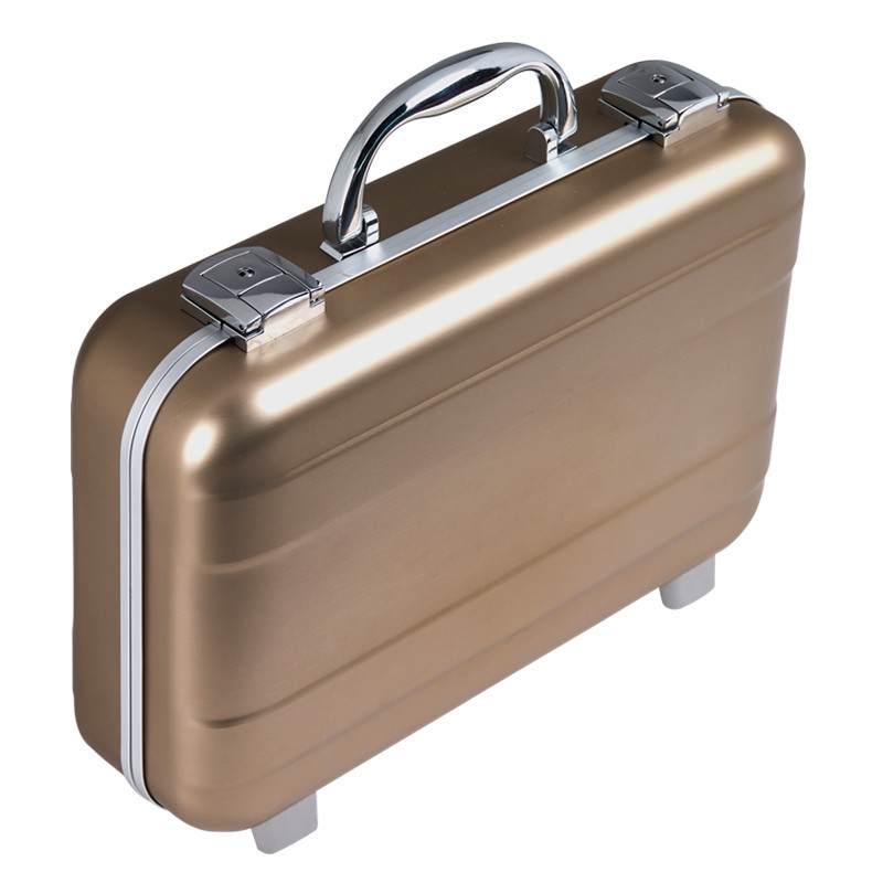 Aluminum Hard Case Men Briefcase ToolBox Carrying Case Portable With