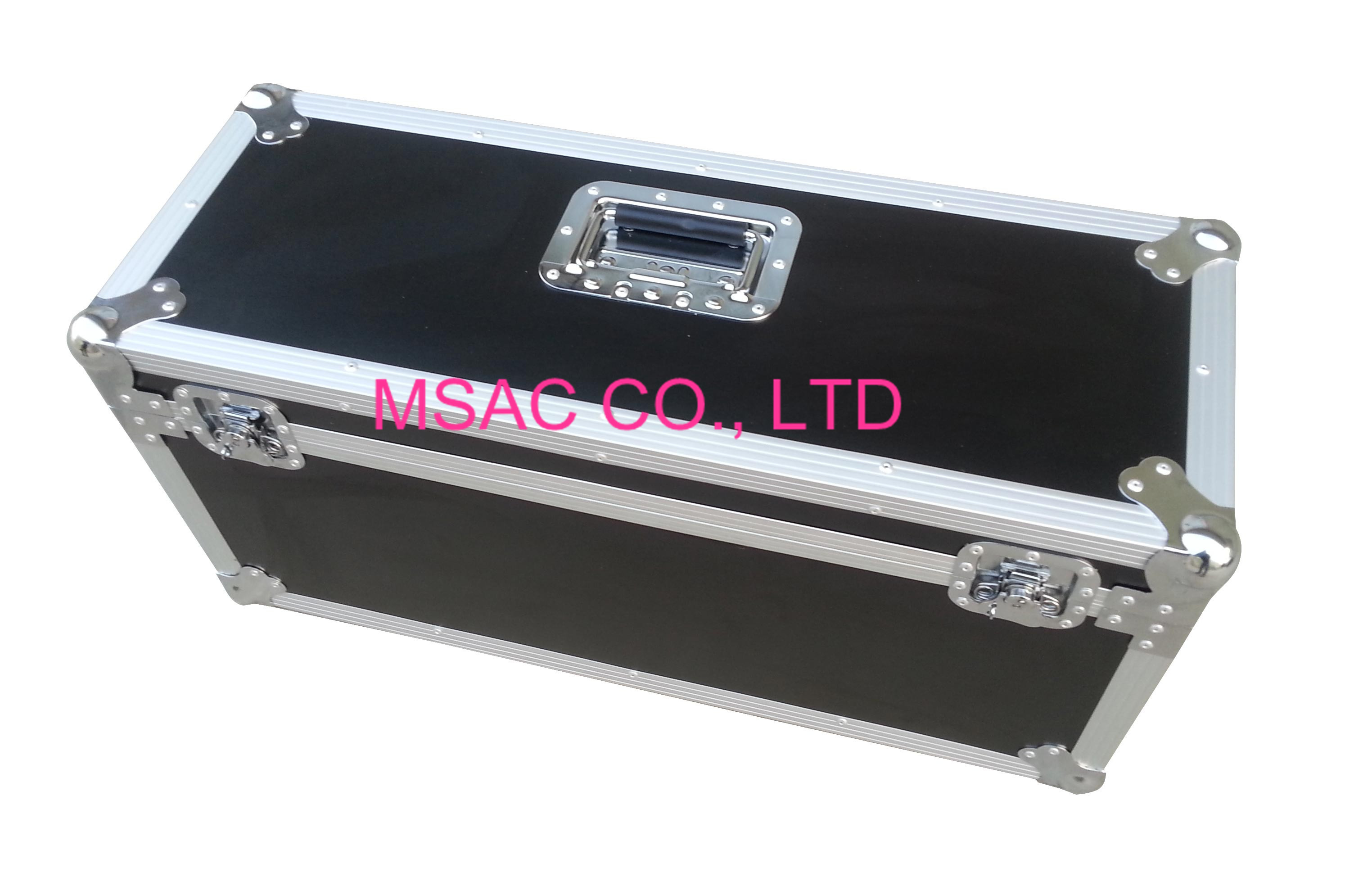 Black Aluminum Custom Flight Cases / Equipment Carrying Cases For Carry