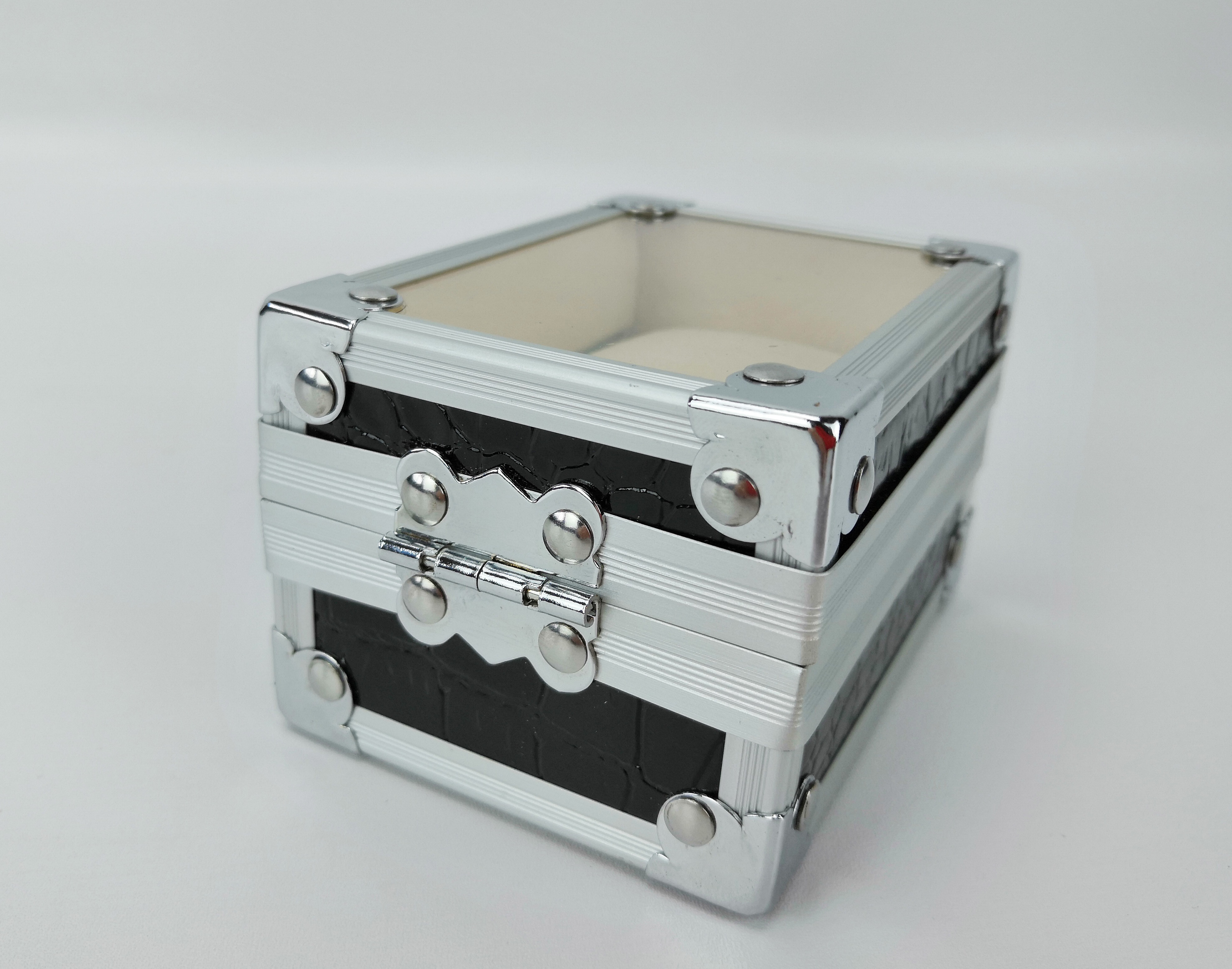 Aluminum Watch Display Case Small Watch Carry Case For One Watch