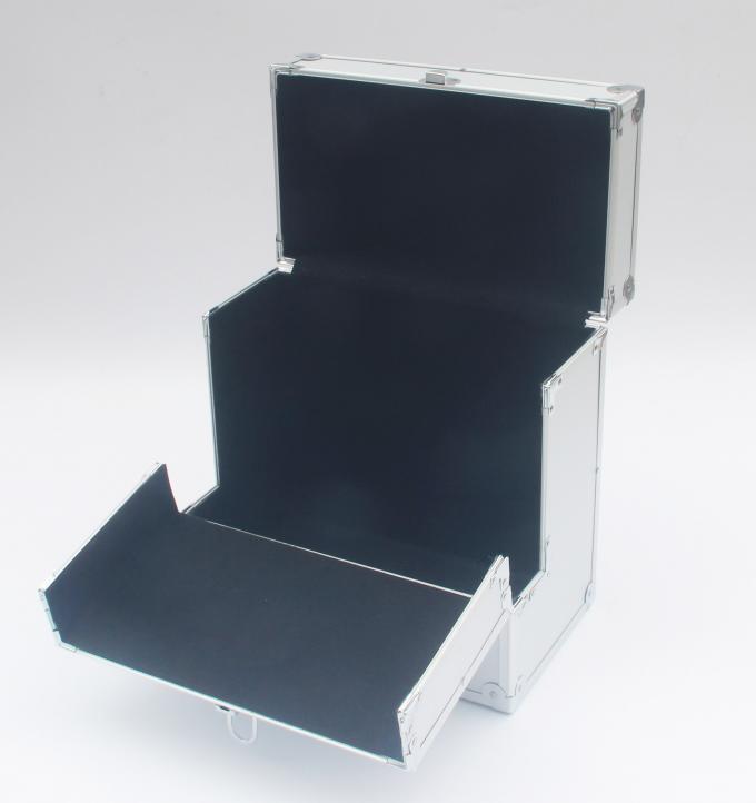 Aluminum LP 100 12'' Vinyl Storage Case Silver DVD Storage Box