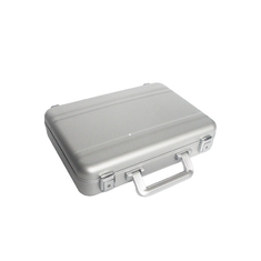 High Quality Aluminum Gun Case Carry Pistol With Foam Silver