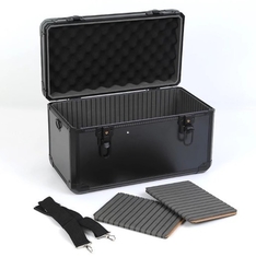 Light Weight Black Aluminum Tool Storage Box With Shoulder