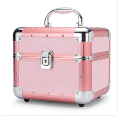 Wear Resistant Aluminium Cosmetic Case 0.8 Kgs Light Weight Makeup Beauty Box For Transport