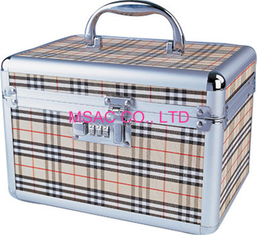 Small Aluminum Makeup Train Case, Aluminum Cosmetic Carrying Boxes