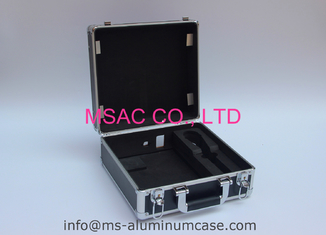 Black Aluminum Case For Equipment Aluminumm Equipment Carrying Case With Holes