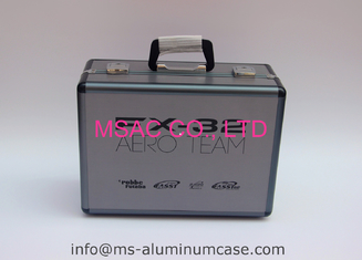 Iron Gray Aluminium RC Carry Case , Lockable Aluminum Drone Case