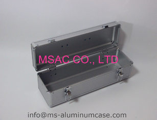Silver Empty Aluminum Equipment Cases , Custom Aluminium Tool Case
