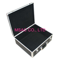 Small Black Aluminum Tool Case 90 Degree Open Big Handle With Two Locks