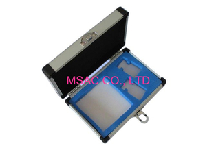 Silver Aluminum Carrying Case 90 Degree Open With Lock Moistureproof