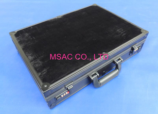 Equipment Aluminum Storage Case , Black Aluminum Instrument Carrying Case