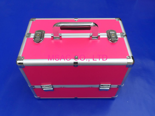 Six Trays Makeup Carrying Case , Detachable Professional Makeup Train Case