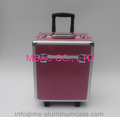 Large Storage Space Aluminium Beauty Case On Wheels 440 X 280 X 345 Mm