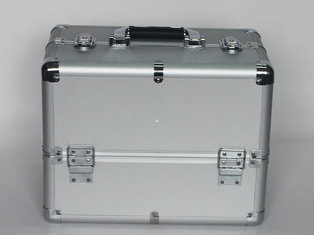 Custom Large Aluminium Vanity Case , Lockable Aluminum Makeup Case