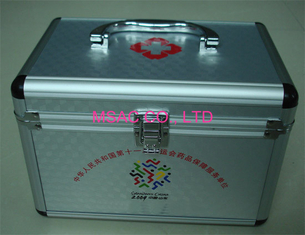 Easy Carry Aluminium First Aid Box / Aluminum Doctor Cases Size L240 X W135 X H150mm