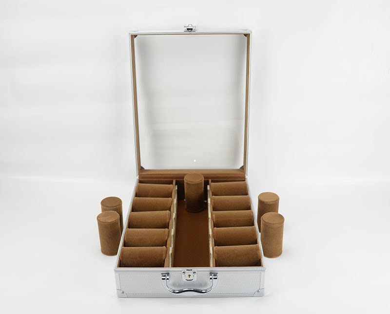 15 Pcs Aluminum Watch Display Case , Acrylic Watch Storage Box MS-Wat-06