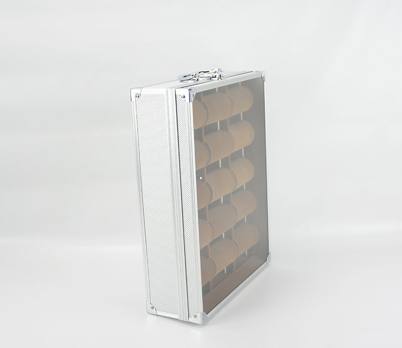 15 Pcs Aluminum Watch Display Case , Acrylic Watch Storage Box MS-Wat-06