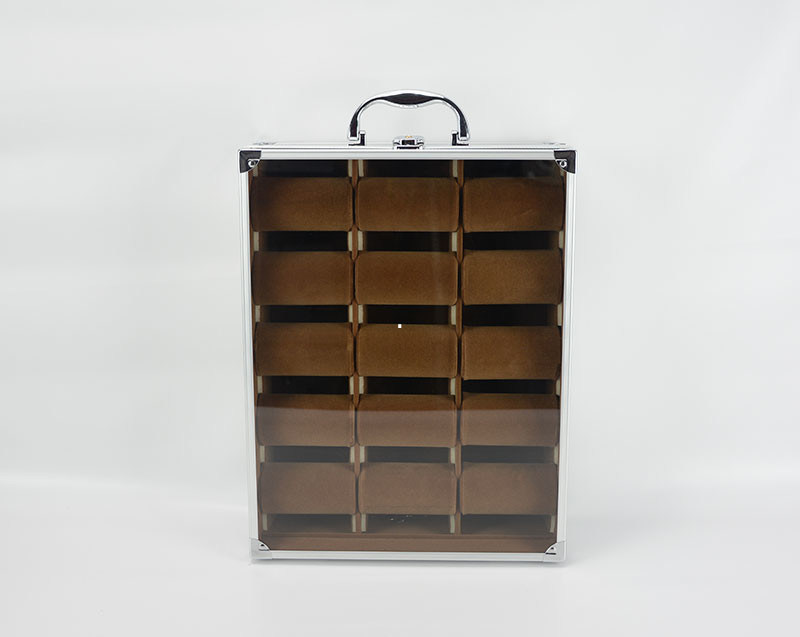 15 Pcs Aluminum Watch Display Case , Acrylic Watch Storage Box MS-Wat-06