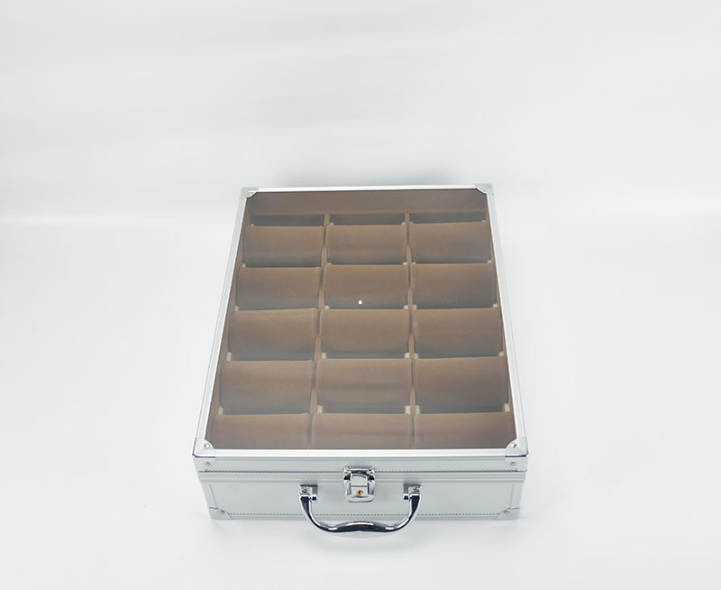 15 Pcs Aluminum Watch Display Case , Acrylic Watch Storage Box MS-Wat-06
