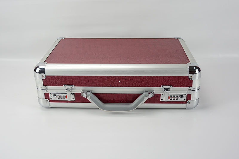 PU Leather Watch Carry Case For 42 Watches With Pillows Portable Aluminum Suitcases