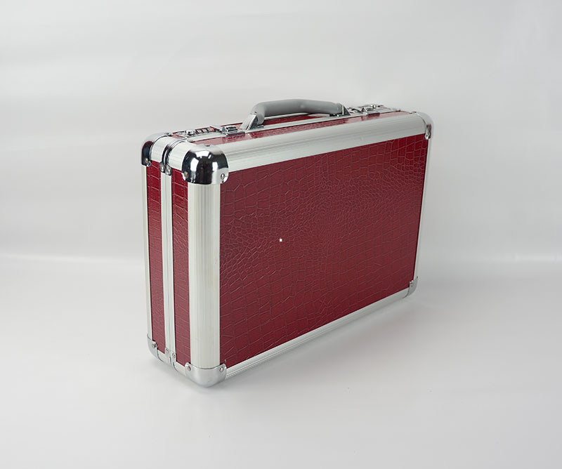 PU Leather Watch Carry Case For 42 Watches With Pillows Portable Aluminum Suitcases