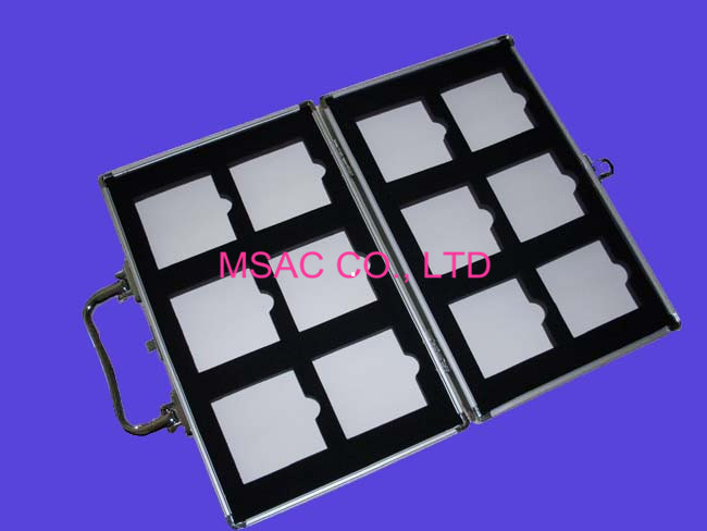 Customized Stone Sample Box MS-S-13 Aluminum Display Case Fireproof For Display