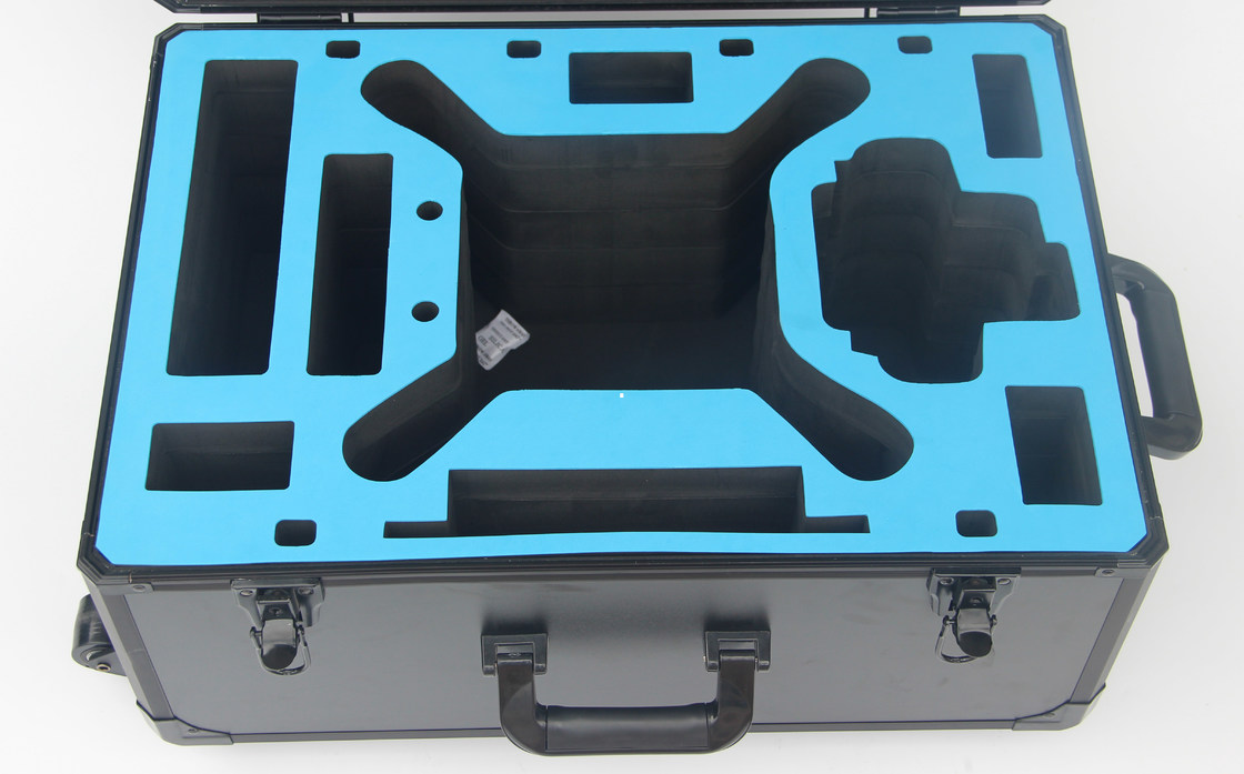 DJI Phantom 3 Aluminum Hard Case Black Trolley With Wheels 5.5 Kgs Fireproof