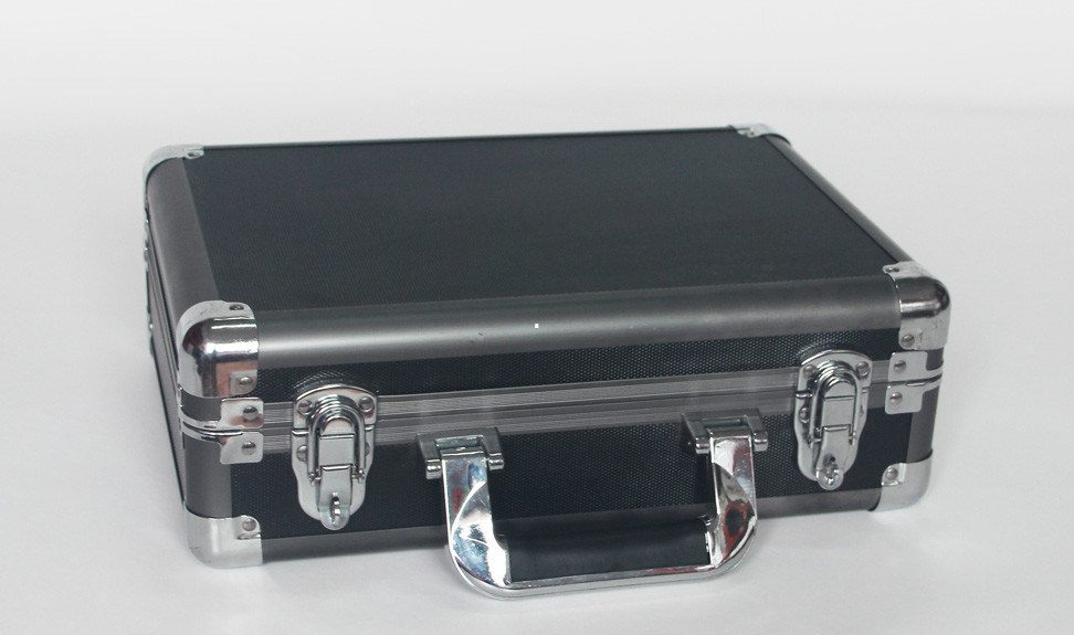 Portable Aluminum Tool Case Round Corner Design Anodize Grey Easy Cleaning