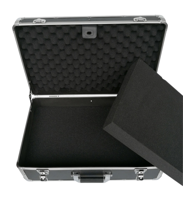Big Tool Shop Aluminum Case , Black Aluminium Carry Case With Foam Insert