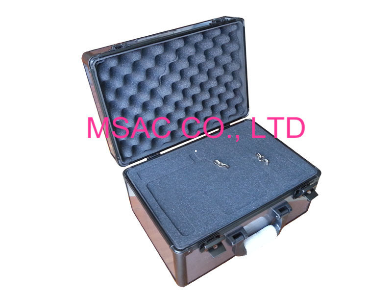 Gray Travel Aluminum Carrying Case 3mm MDF And 1mm PC Panel One Lock For Security