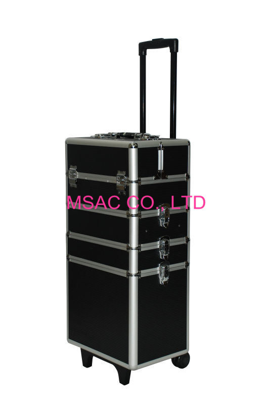 Multi Color Aluminum Rolling Makeup Case with Trolley,Trolley Makeup Cases