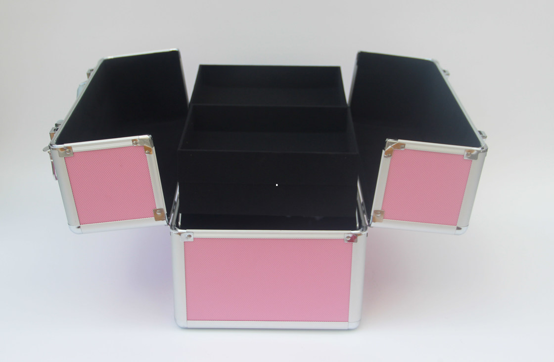 ABS Aluminium Cosmetic Case Box Velvet Lining Size L 260 X W 220 X H 240mm
