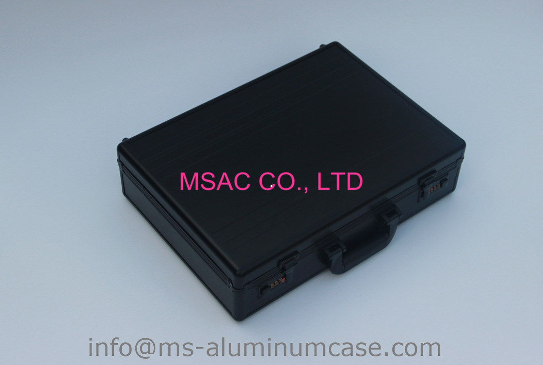 Waterproof Aluminum Attache Case Black  L 460 X W 300 X H 150mm Durable