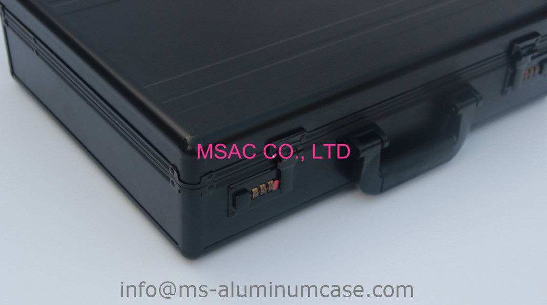 Waterproof Aluminum Attache Case Black  L 460 X W 300 X H 150mm Durable