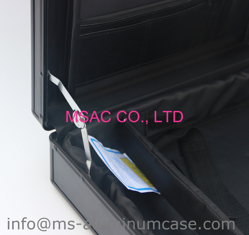 Waterproof Aluminum Attache Case Black  L 460 X W 300 X H 150mm Durable