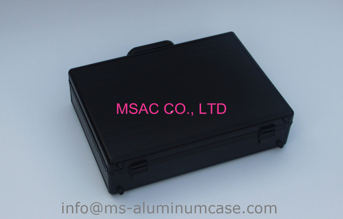 Waterproof Aluminum Attache Case Black  L 460 X W 300 X H 150mm Durable