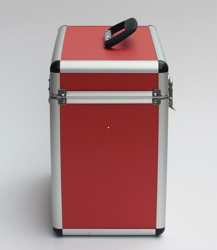 LP 100 50 Aluminum DVD Storage Case 2mm Thickness EVA Inside 340 * 200 * 370mm