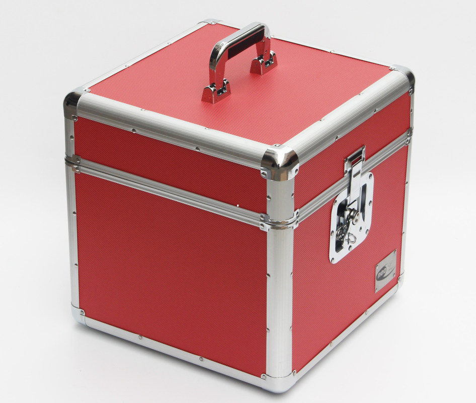 Custom LP 100 12'' Aluminum DVD/CD Storage Case Aluminum Media Vinyl Storage Case