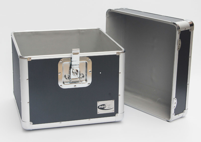 Custom LP 100 12'' Aluminum DVD/CD Storage Case Aluminum Media Vinyl Storage Case