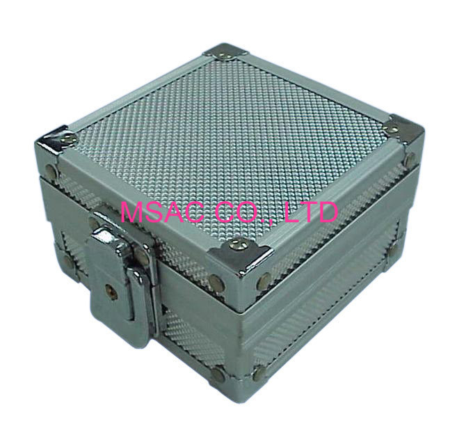 Silver Color Aluminum Watch Case Size Customized Waterproof With One Lock