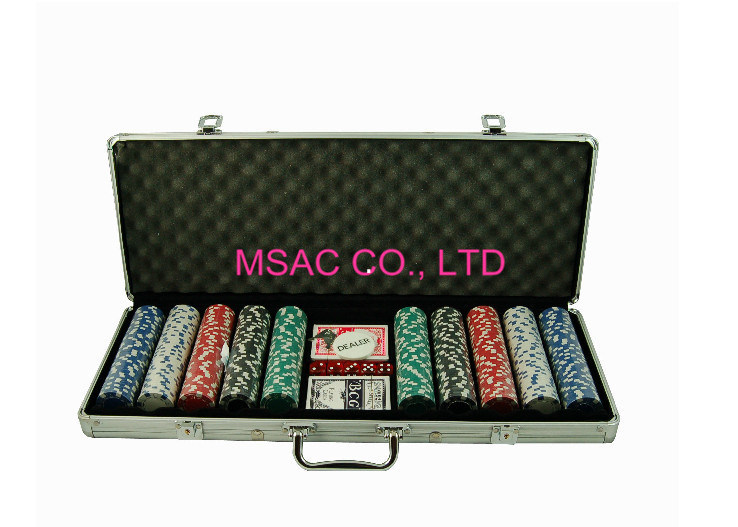 MSAC Aluminum Chip Case Silver Color Aluminum Poker Chip Case Size Customized