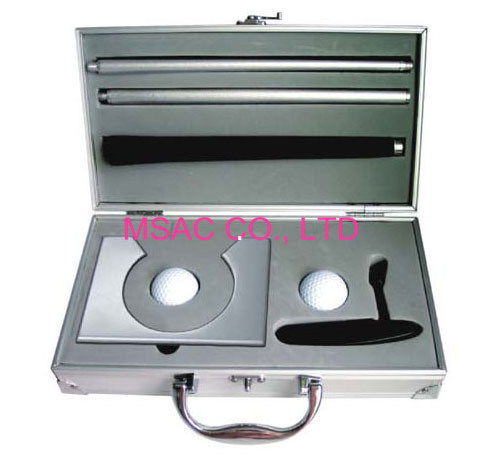 Easy Carry Aluminum Cue Case Silver Color MSAC ABS Golf Carrying Case