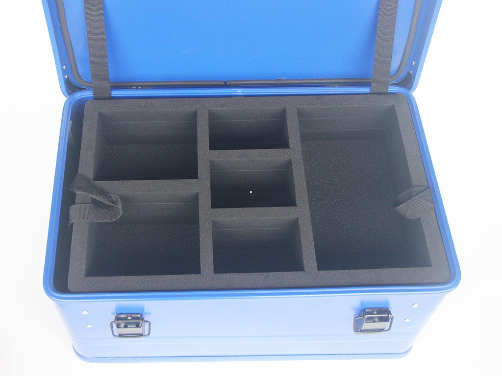 Customized Painting Aluminum Storage Case With 1.0mm Thickness Aluminum Panel In Blue Color