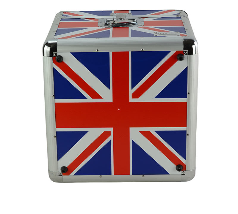 Custom LP 100 12'' Aluminum DVD/CD Storage Case Aluminum Media Vinyl Storage Case