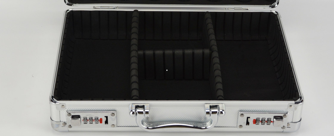 Diamond ABS Panel Silver Aluminum Tool Storage Case L350 X W250 X H150mm