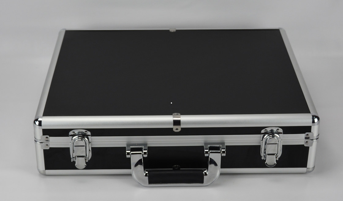 Black Aluminum Tool Carrying Case 400*360*200mm, Aluminum Tool Briefcase For Sale