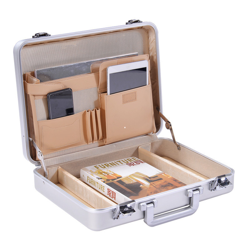 MS-M-05 Anodized Blue Aluminum Suitcase Briefcase For Sale Aluminum Model Case