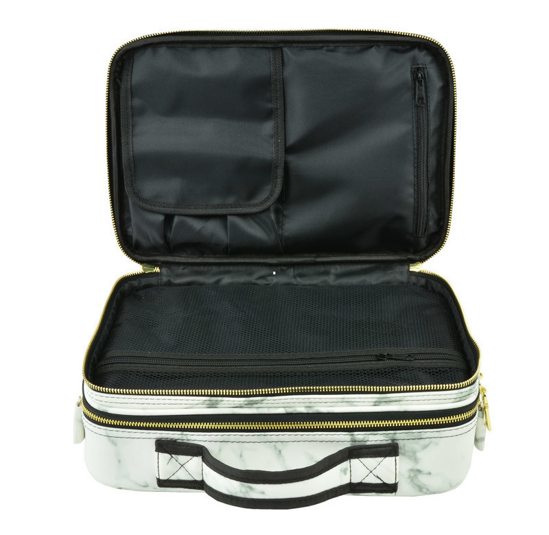 Large Marble Print Beauty Bags Cosmetic Cases With Size  L400*W290*H140mm Makeup Tool Bag