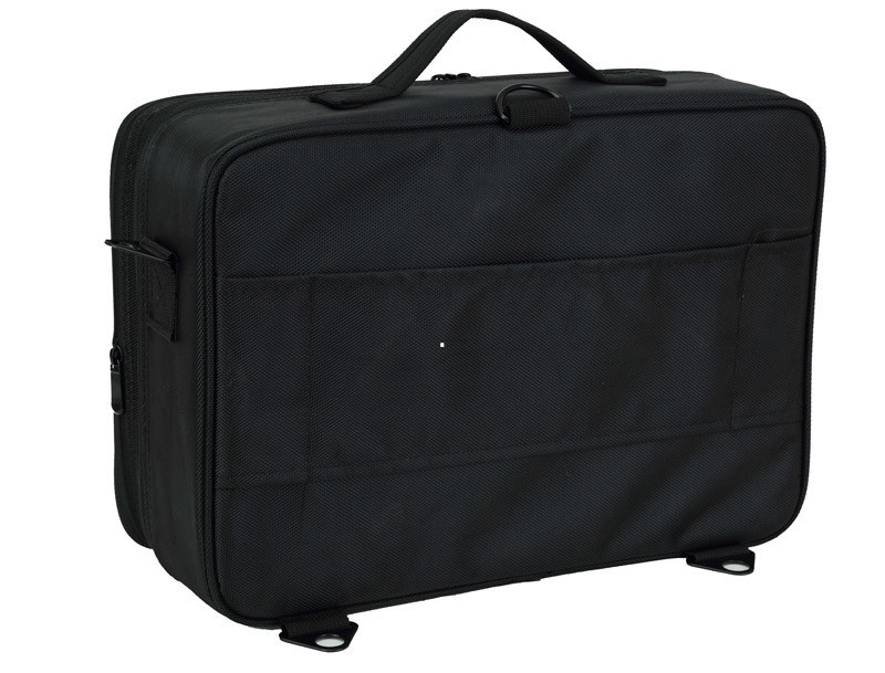 Oxford Beauty Bag With Double Zipper Fabric Makeup Train Case For Artist Rose Cosmetic Bag 3 Layer Organizer