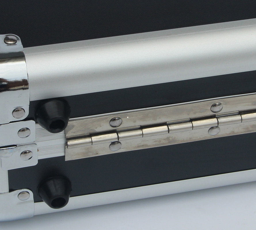 Long Aluminum Snooker Case Black Pool Case For Cue Wave Foam Glued Aluminum Cue Case
